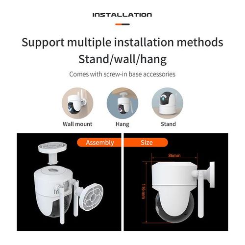 4mp Onvif 2.4g/5g Dual Band Wifi Home Security Cameras Waterproof Motion Detection Outdoor Ip Camera Alarm Surveillance Camera