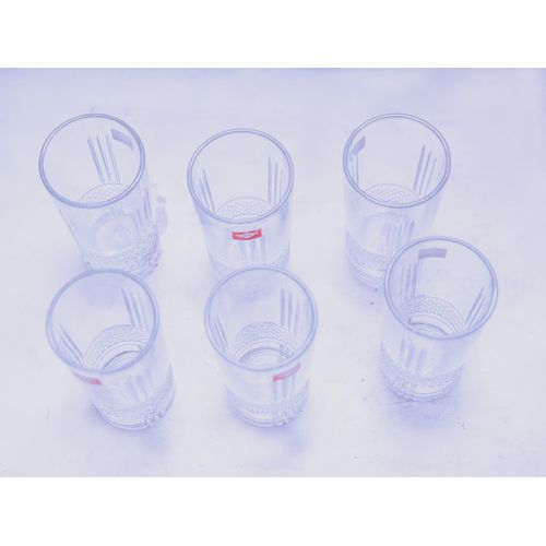 6 Pieces Glasses For Drinking Juice And Beer - Transparent