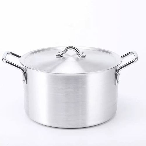 Aluminium Cooking Pots/Saucepan Set, 7pcs-Silver