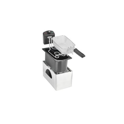 Saachi Electric Deep Fryer- Stainless Steel, 3 Litres - Black, Silver