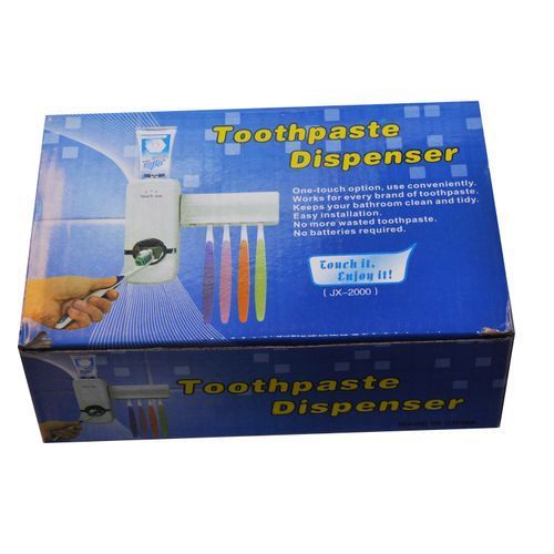 One Touch Tooth Paste Dispenser - Cream
