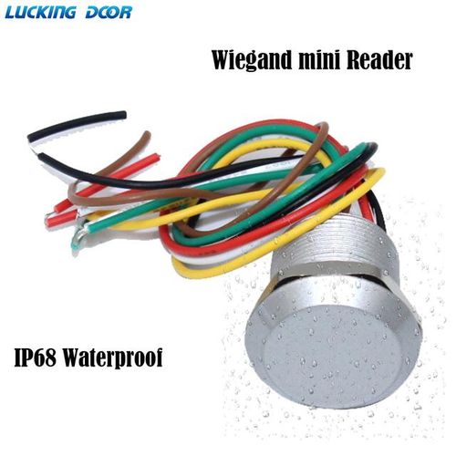 Access Control Mini Reader Ip68 Waterproof 125khz 13.56mhz Smallest Scanner Wg26 /34 Output Wiegand Reader