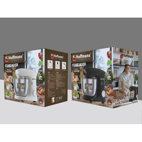 Hoffmans Electronic Germany Stand Mixer HM-8080 - Silver