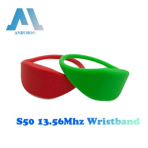 5/10pcs Smart Waterproof Bracelet 13.56mhz Nfc Read-Only Chip Tag 1k S50 Access Control Key Badge 65mm Wristband