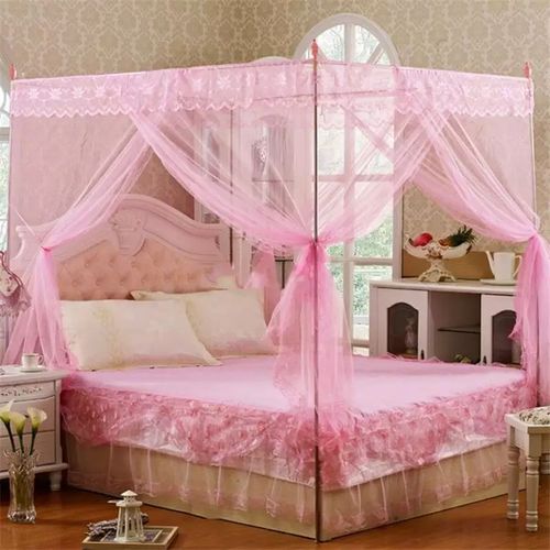 Mosquito Net 4 Stands - Pink