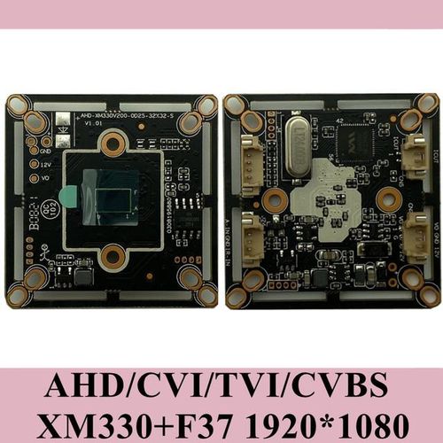 1920*1080 1080 2.0mp Ahd Camera Module Board Xm330f37 38*38mm Utc Bnc Dc 12v Cctv Security Surveillance