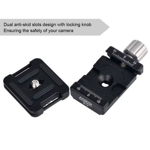 Andoer -34 Quick Release Plate Clamp Adapter With One Quick