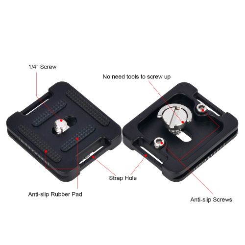 Andoer -34 Quick Release Plate Clamp Adapter With One Quick