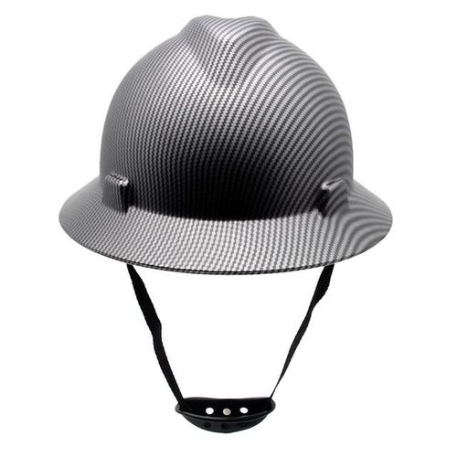Full Brim Safety Helmet Abs Carbon Fiber Construction Work Cap Lightweight High Strength Railway Protective Equipment Hard Hat