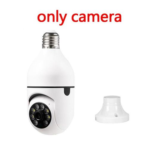 E27 Bulb Ip Wifi Camera Wireless Surveillance Night Vision Color Automatic Rotation Indoor Monitoring Wifi Camera Ycc365 Plus