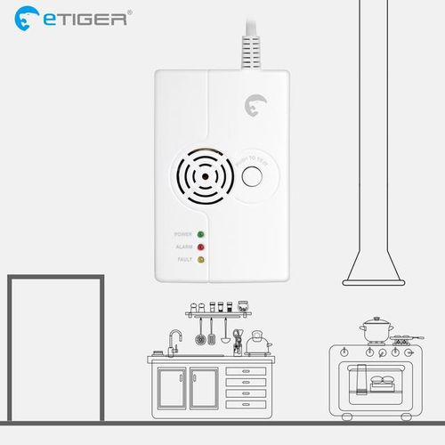 Etiger Home Seciruty 433mhz Wireless Alarm Sensor Water Leakage Gas Sos Panic Button For Home Intruder System