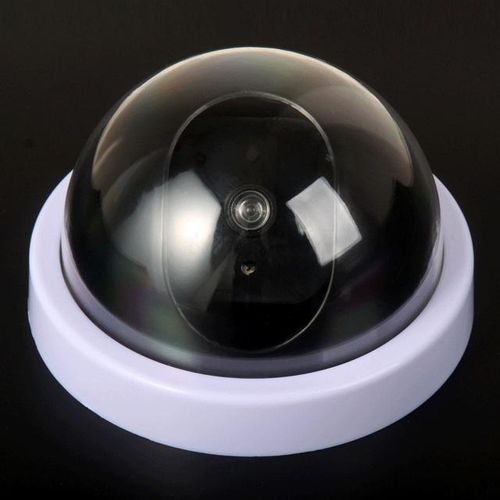 4/pcs Creative Black Plastic Dome Cctv Camera Flashing Led Camera Power Via Aa Surveillance Security System