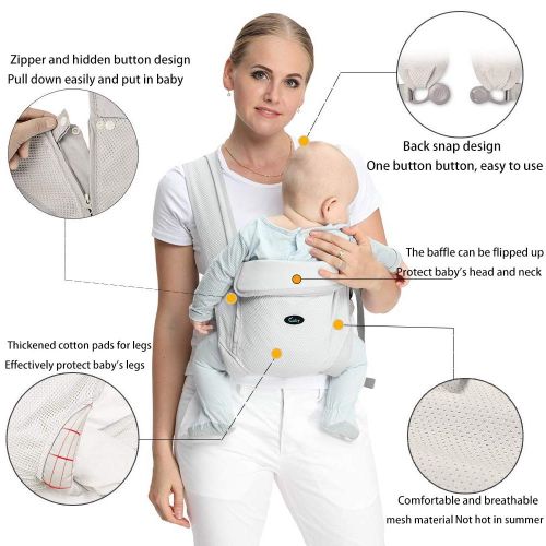 CUBY Baby Carrier Infant Comfortable Sling Wrap Baby Newborn Breathable Mesh