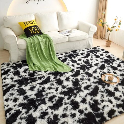 Cow Color Fluffy Carpet - 120*200CM