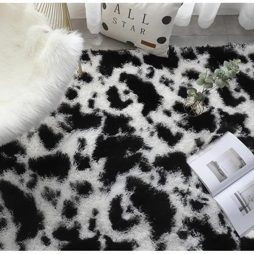 Cow Color Fluffy Carpet - 120*200CM