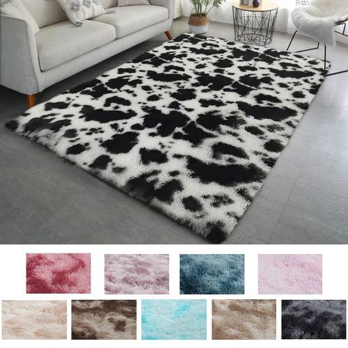 Cow Color Fluffy Carpet - 120*200CM