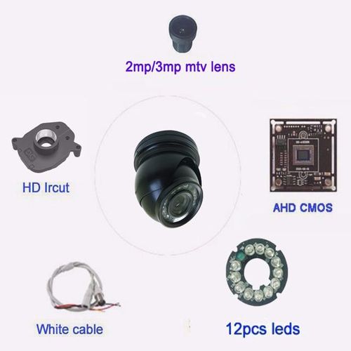 Cctv 1080p 720p Ahd Camera Bnc Avation Outdoor Black Mini Dome Analog Ir Cut For Car Bus Truck Home Surveillance Video Camera