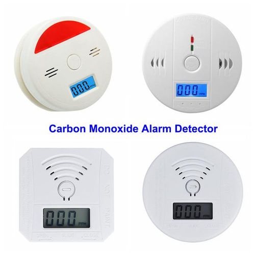 Acj High Sensitive Co Sensor Lcd Digital Screen Carbon Monoxide Alarm Independent Work Wireless Sound
