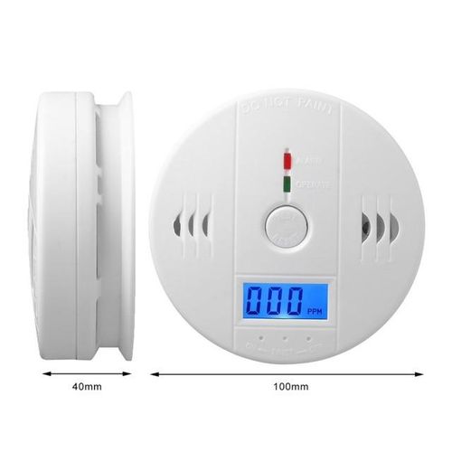 Acj High Sensitive Co Sensor Lcd Digital Screen Carbon Monoxide Alarm Independent Work Wireless Sound