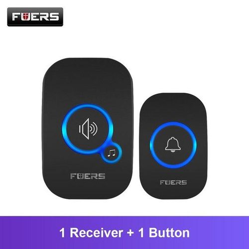 Fuers Wireless Doorbell Waterproof Welcome Chime Home Door Bell Intelligent 32 Songs Smart Alarm With For Store Hotel