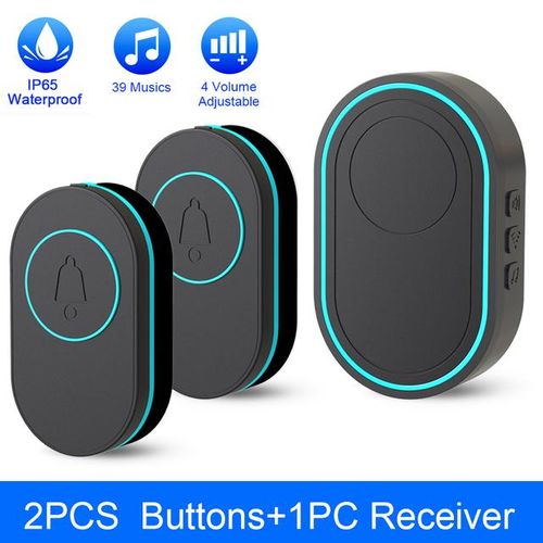 Awapow Ip65 Waterproof Wireless Doorbell Smart Home Outdoor Door Bell 39 Ringtone 4 Volume Adjustable Led Flash Security Alarm