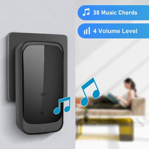 Elecpow Smart Home Wireless Doorbell Outdoor Waterproof Touch Sensing Door Bell Kit 58 Chords Home Welcome House Chimes