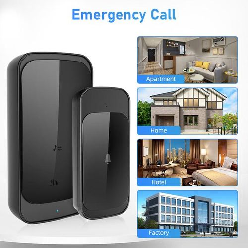 Elecpow Smart Home Wireless Doorbell Outdoor Waterproof Touch Sensing Door Bell Kit 58 Chords Home Welcome House Chimes