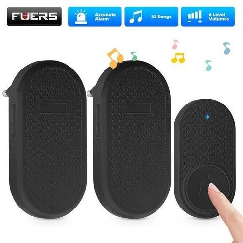 Fuers Wireless Doorbell For Home 32 Songs Waterproof Button Welcome Chime Door Bell Intelligent Smart Alarm System With