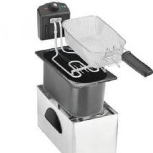 Saachi 3.0Litres Saachi Stainless Steel Electric Deep Fryer-Silver