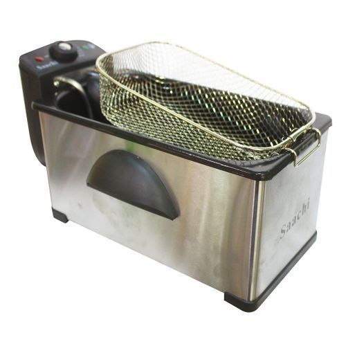 Saachi 3.0Litres Saachi Stainless Steel Electric Deep Fryer-Silver