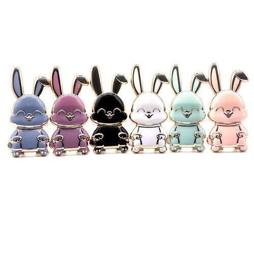 New Cartoon Rabbit Ring Stand Threedimensional Folding