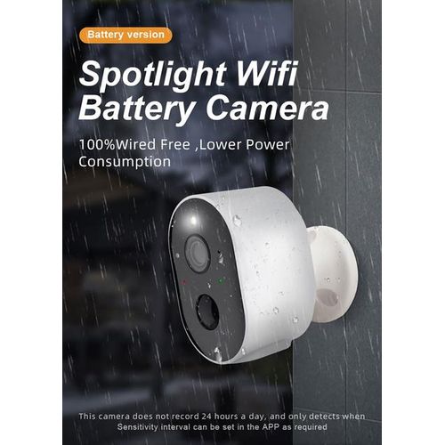 3mp Wireless Ip Camera Outdoor Solar Surlliance Ip66 Waterproof Ir Night Vision Cam Home Security Solar Spotlight Camera