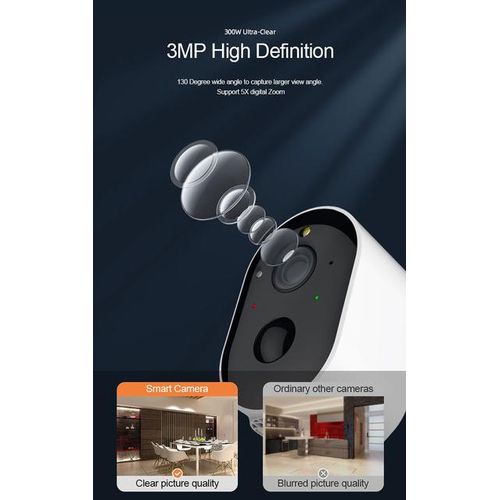 3mp Wireless Ip Camera Outdoor Solar Surlliance Ip66 Waterproof Ir Night Vision Cam Home Security Solar Spotlight Camera