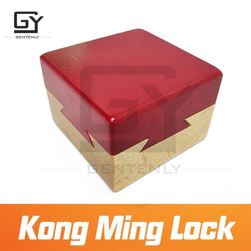 Escape Room Game Puzzle Kong Ming Lock Ancient Intellectual Lock 3d Wooden Game Prop Interlocked Magnetic Lock Secret Box
