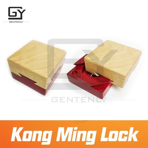 Escape Room Game Puzzle Kong Ming Lock Ancient Intellectual Lock 3d Wooden Game Prop Interlocked Magnetic Lock Secret Box