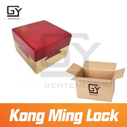 Escape Room Game Puzzle Kong Ming Lock Ancient Intellectual Lock 3d Wooden Game Prop Interlocked Magnetic Lock Secret Box