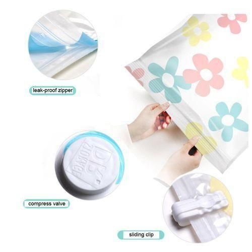 11pcs/set Vacuum Compression Clothes Storage Bag With Hand Pump