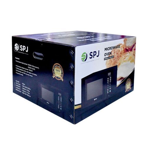 SPJ 34Litres Digital Microwave With Grill - Black (5YRs WRTY)