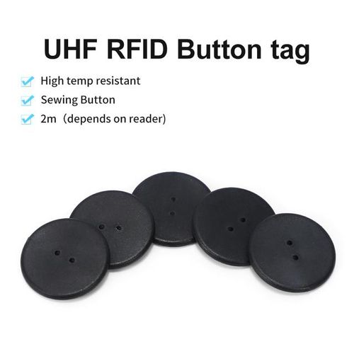 50pcs Washable Uhf Button Electronic Tag Fabric Washing High Temperature Resistant For Clothing Management