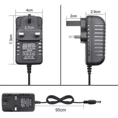 12v/1a Power Supply Wifi Security Camera 12w Power Adapter 100-240v Ac To 12v Dc Wall Plugtransformer For Cctv Camera 4g Router