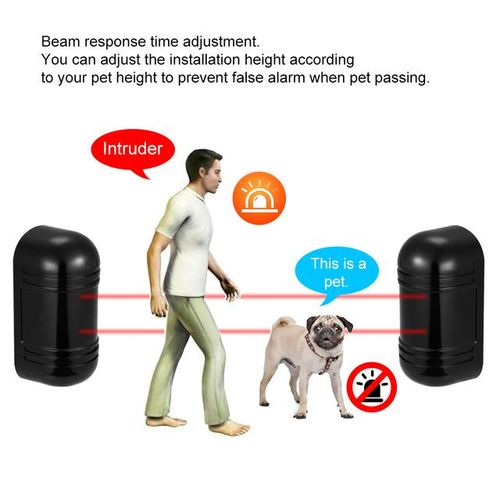 Wired Dual Beam Photoelectric Sensor Barrier 100m Alarm Tamper Alarm Output For Gate Door Burglar Alarm System