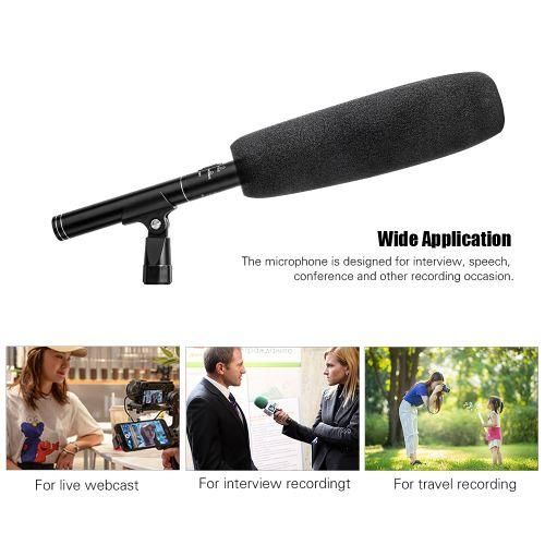 Professional Aluminium Alloy Condenser Shotgun Microphone