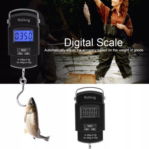Crane 50Kgs Weighing Scale With Clear Digital Screen-Black