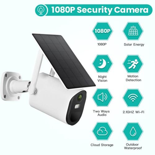 T20 1080P Full HD Solar Powered WiFi Camera
