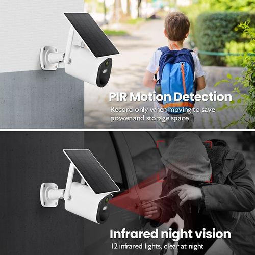 T20 1080P Full HD Solar Powered WiFi Camera
