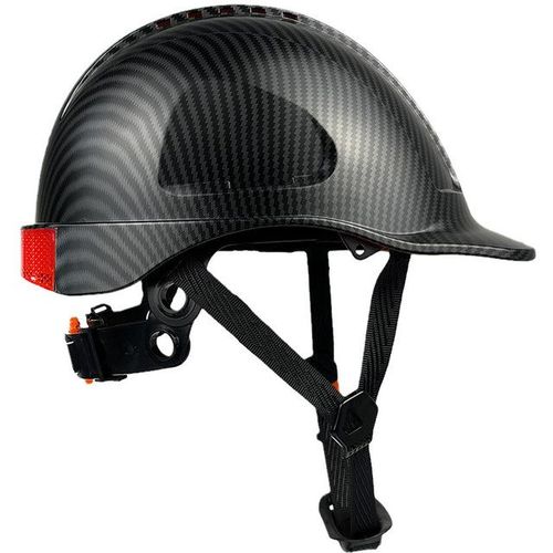 Safety Helmet Full Brim Hard Hat Carbon Fiber Construction Work Cap Lightweight High Strength Railway Abs Protective Hard Hat