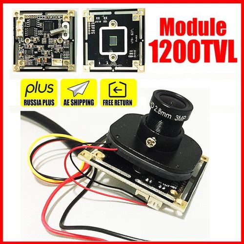 Analog 1/4cmos 1200tvl Hd Color Mini Cctv Camera Chip Module Set Finished Circuit Board 3.6mm Surveillance Complete Product 960h