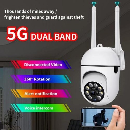 5g Wifi Surveillance Cameras 5mp Ip Camera Ir Full Color Night Vision Security Protection Motion Cctv Outdoor Waterproof Cameras