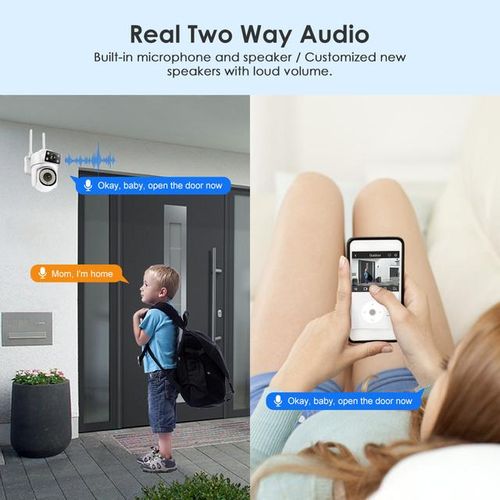 5g Wifi Surveillance Cameras 5mp Ip Camera Ir Full Color Night Vision Security Protection Motion Cctv Outdoor Waterproof Cameras