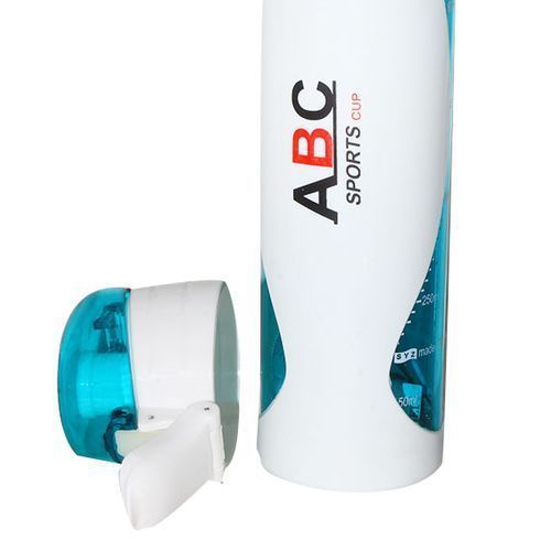 ABC Water Bottle, 600mls - White